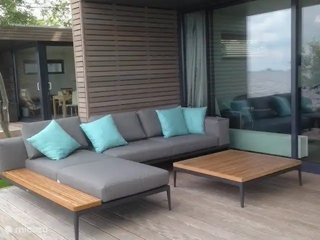 Lakehouse 1 | Pays-Bas, Frise, Elahuizen - maison de vacances Terrasse côté lac