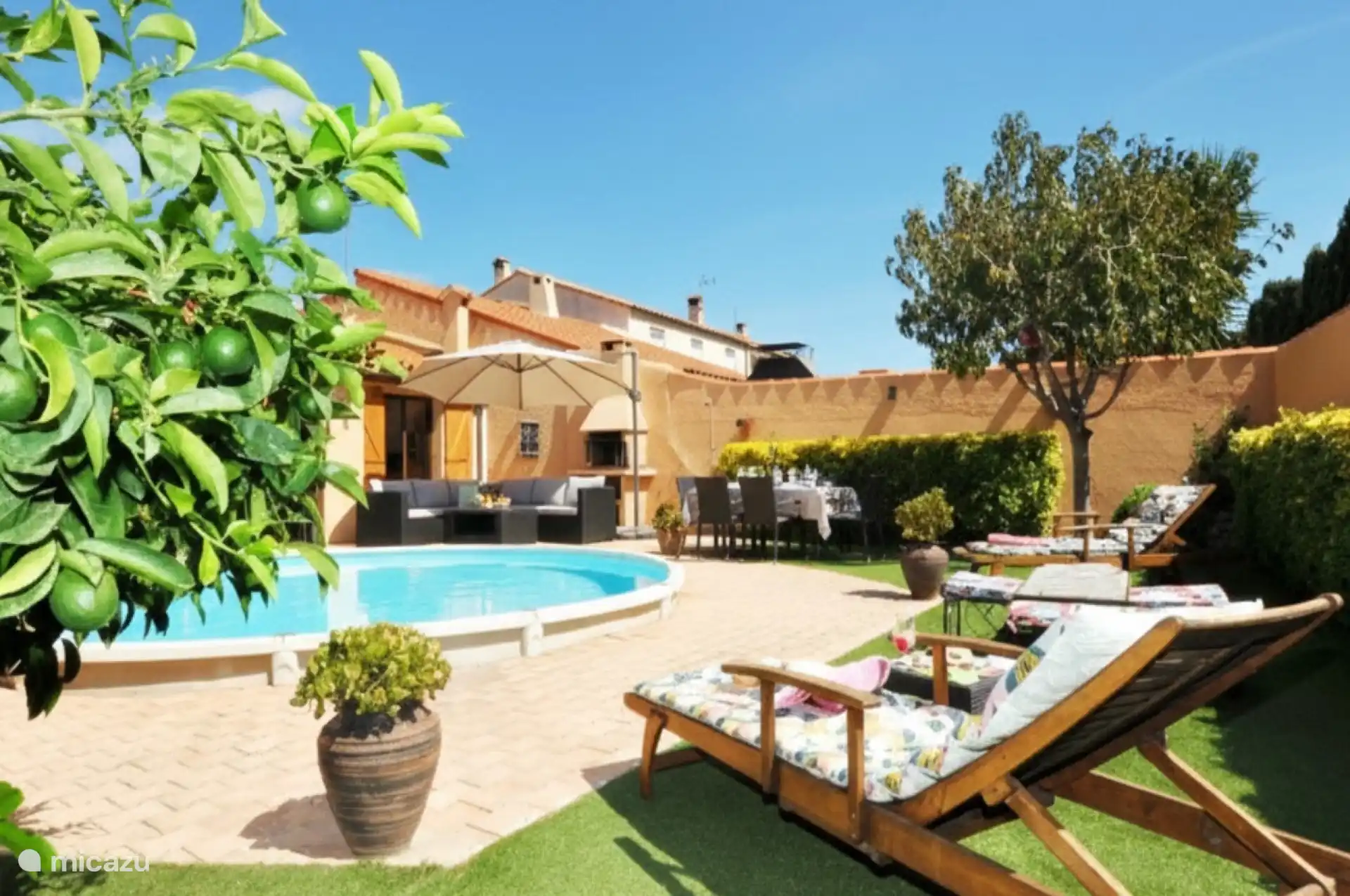 Huis met zwembad bij het strand huren in Frankrijk, Pyrénées-Orientales, Salses-le-Château - vakantiehuis