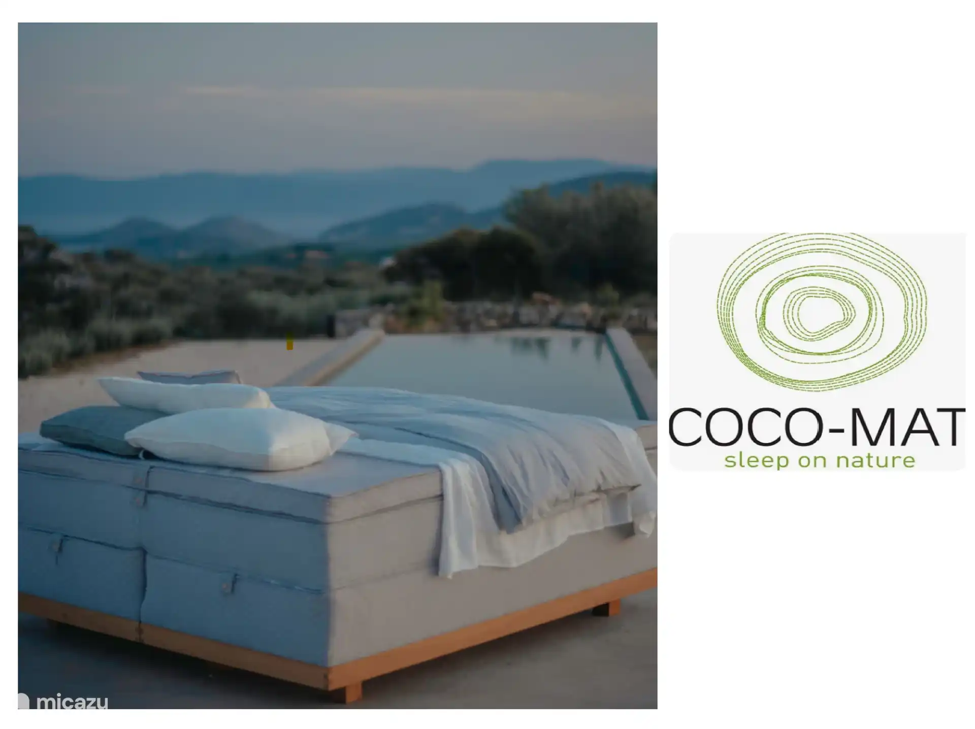 Coco-mat Betten in allen 3 Zimmern