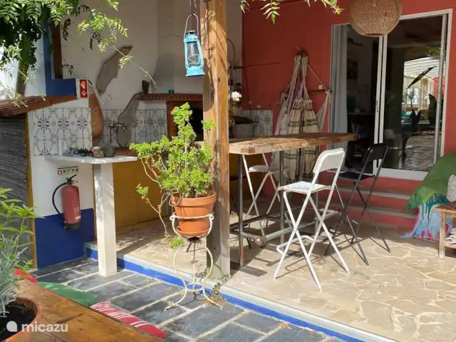 Wandelen, Portugal, Costa de Prata, Alcobaça, bed & breakfast Pátio do Vale - Cantinho buitenkeuken