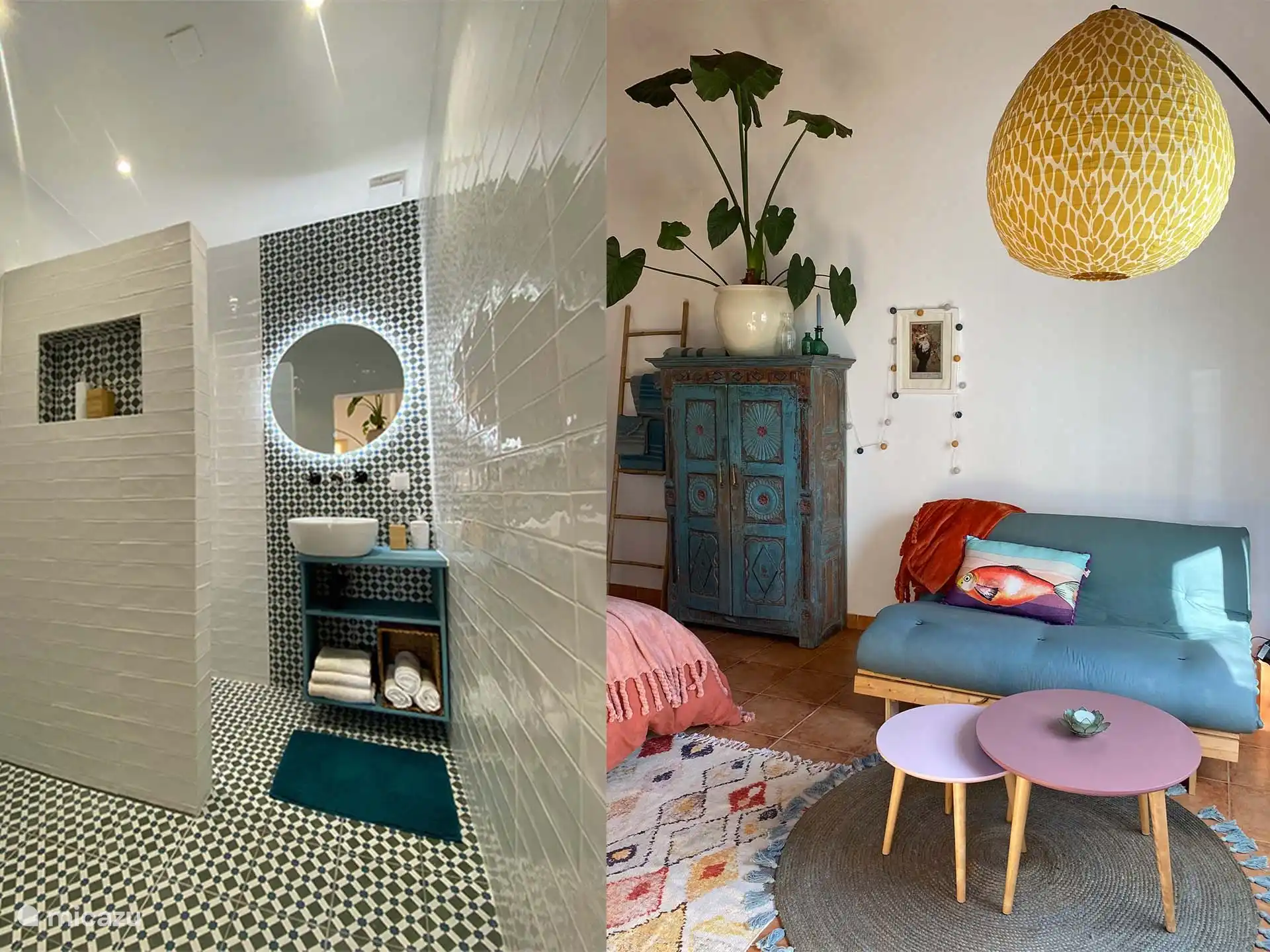 Badezimmer Zimmer Alegria mit gemütlicher Sitzecke