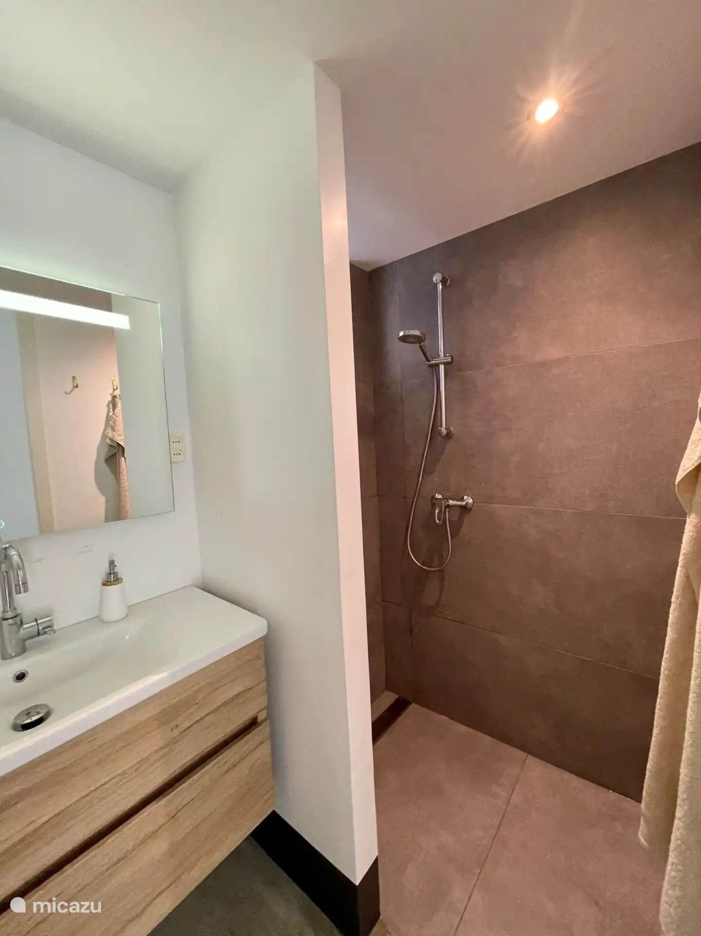 Amplio aseo con lavabo