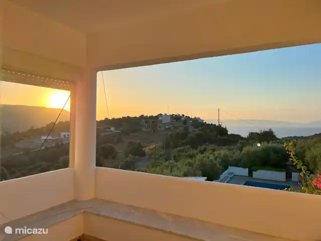 Olivar Villa Serenity en Grecia, Creta, Agia Galini - villa Vista desde el pequeño balcón