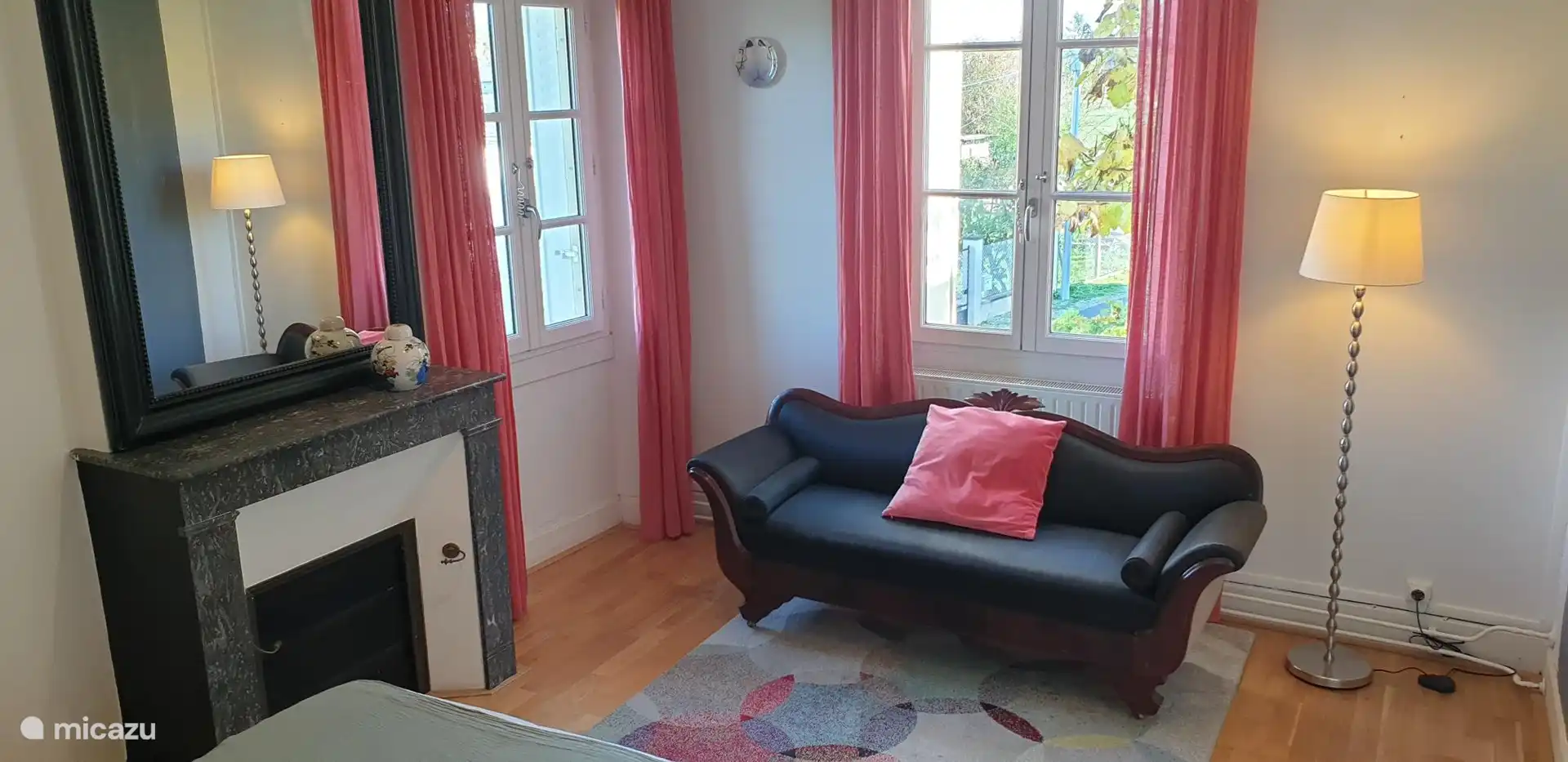 The Maison la Rose room, bright and quiet