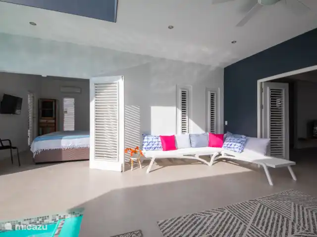 Curaçaovilla de rêve | Curaçao, Banda Ariba (est), Jan Thiel - villa Terrasse et chambre