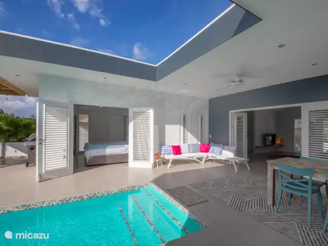 Curaçaovilla de rêve | Curaçao, Banda Ariba (est), Jan Thiel - villa Terrasse à la journée