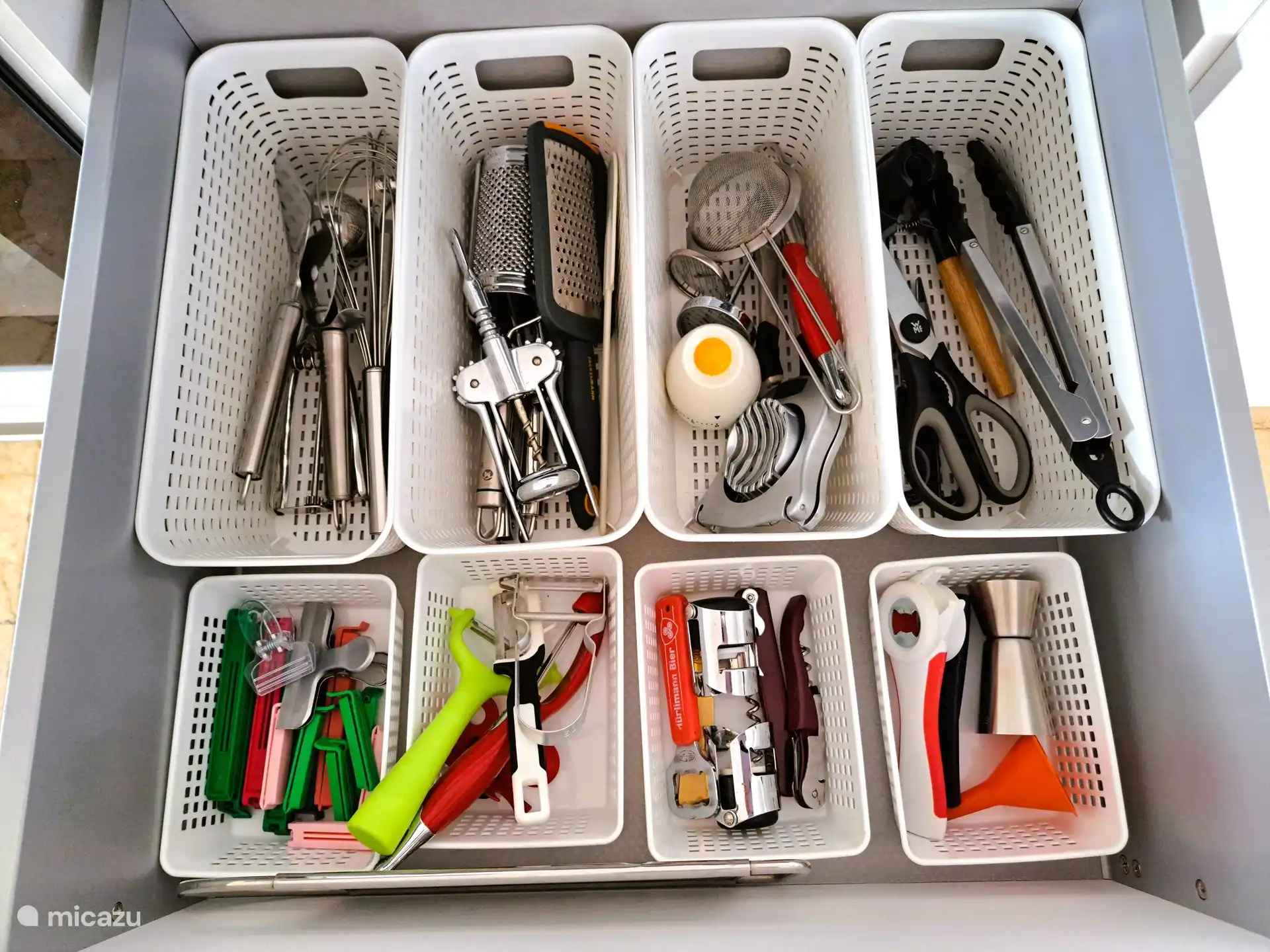 Vraiment, tout est présent dans cette maison. Du minuteur à œufs à la passoire à thé. 