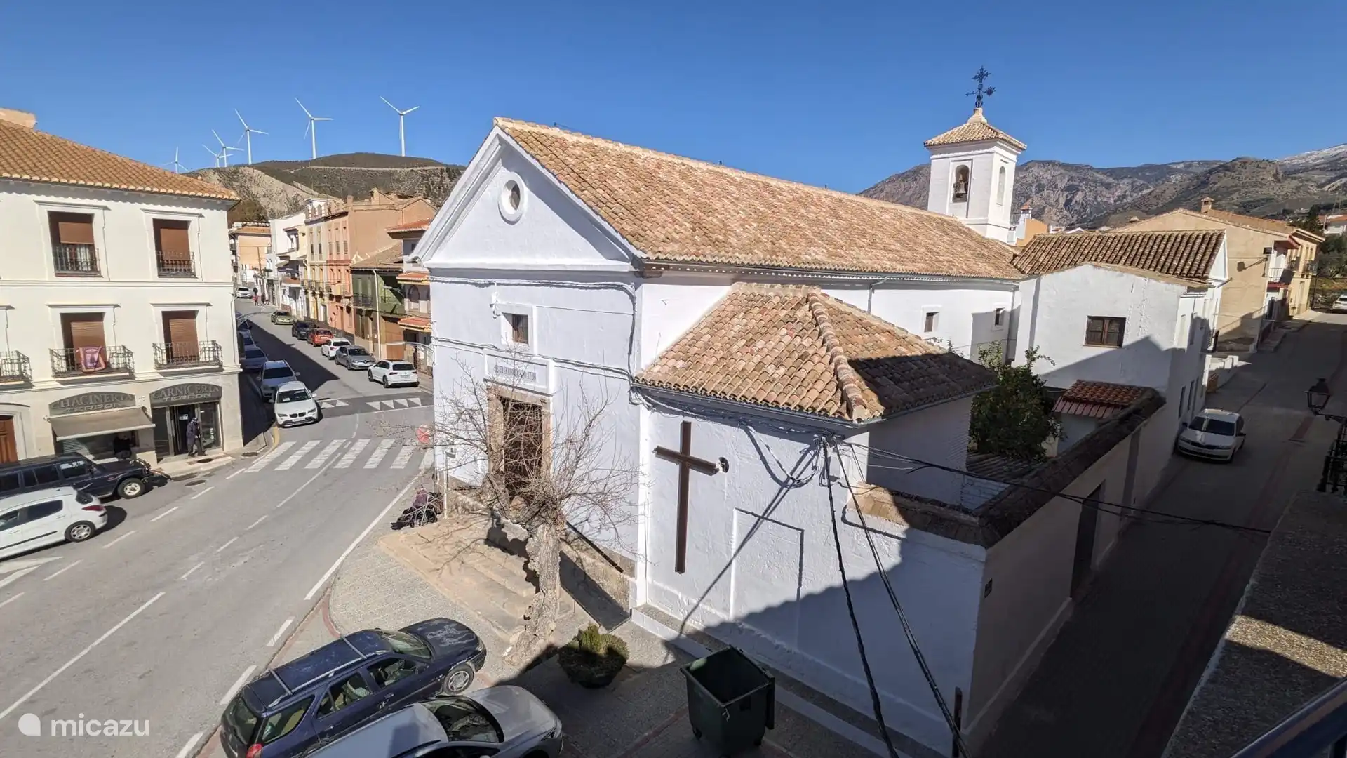 Blick von der Dachterrasse nach draußen