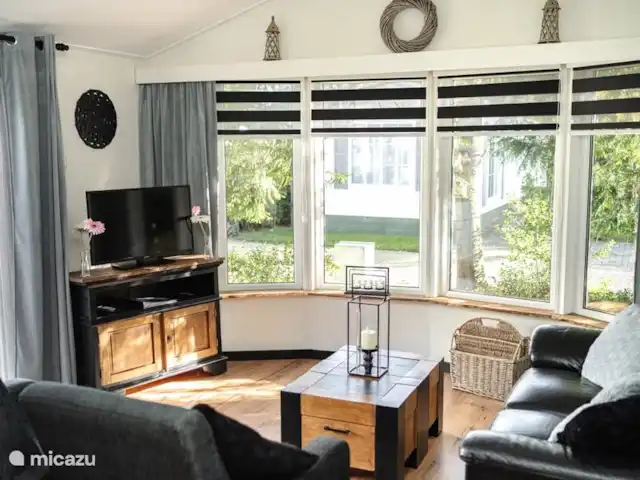 Veluwe Chalet Putten | Pays-Bas, Gueldre, Wells - chalet Coin salon avec TV