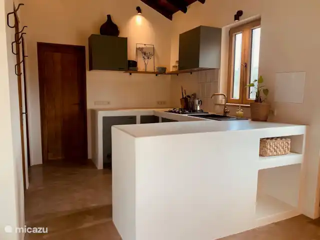 Casa Goa en Portugal, Beja, São Teotónio - casa vacacional Cocina con horno, lavavajillas, nevera, cocina de gas