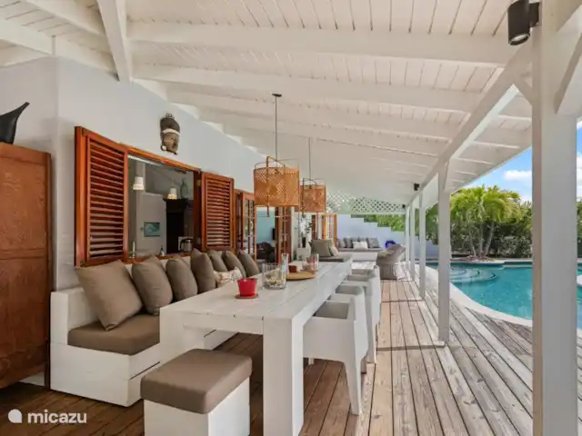 Villa Ranje Louise huren in Curaçao, Curacao-Midden, Piscadera - bungalow Eettafel