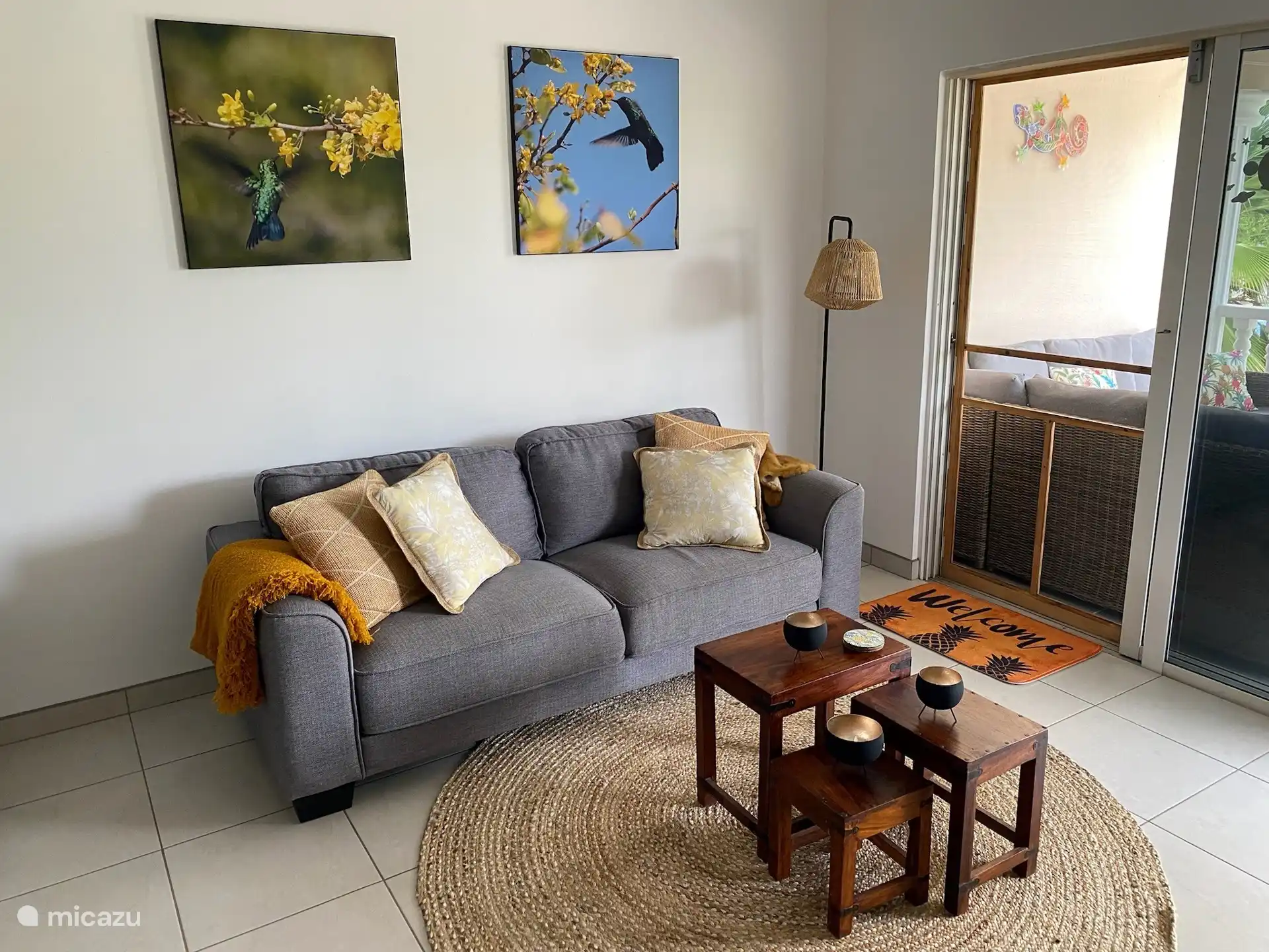 living room with TV