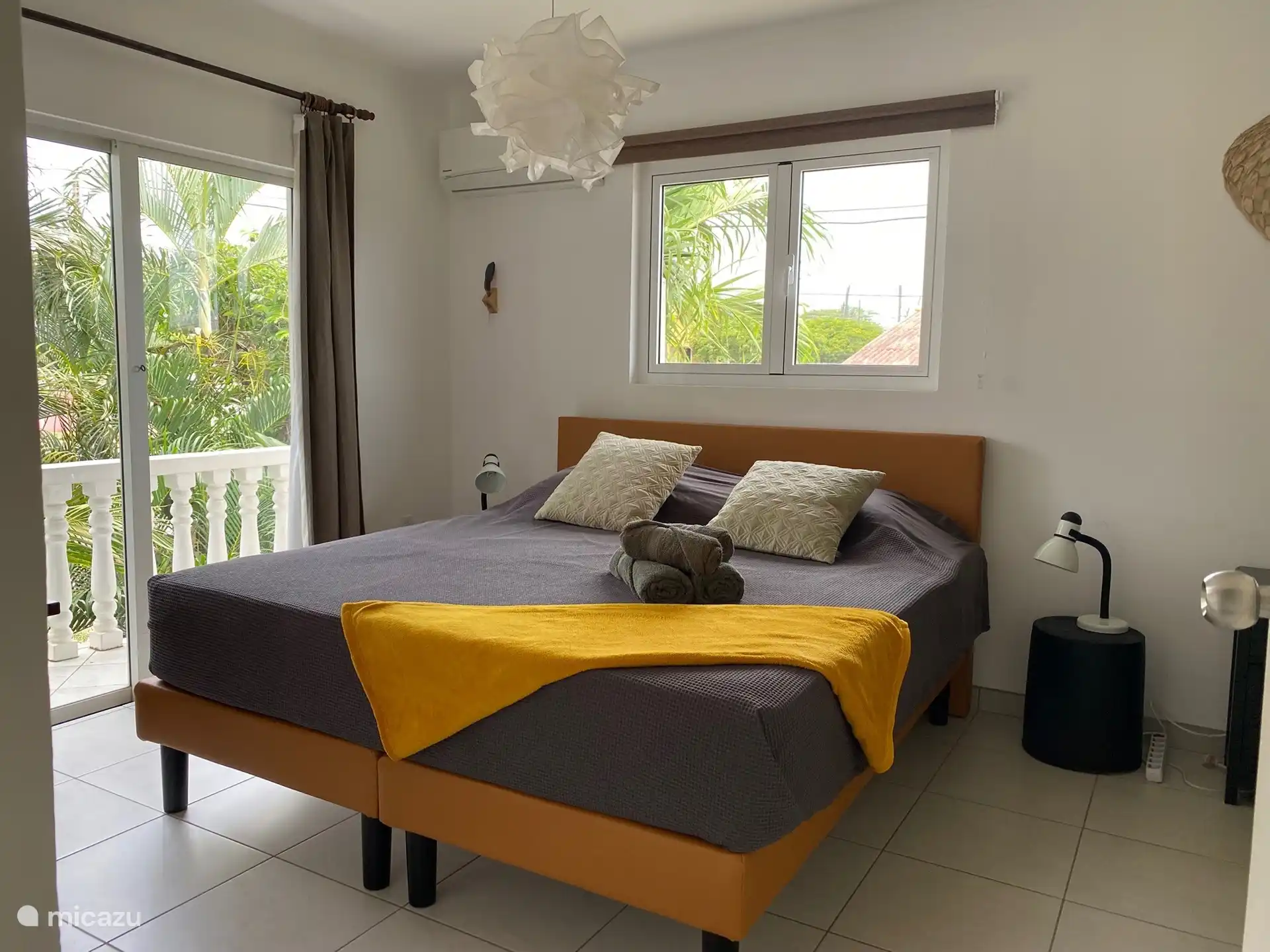 Bedroom with balcony