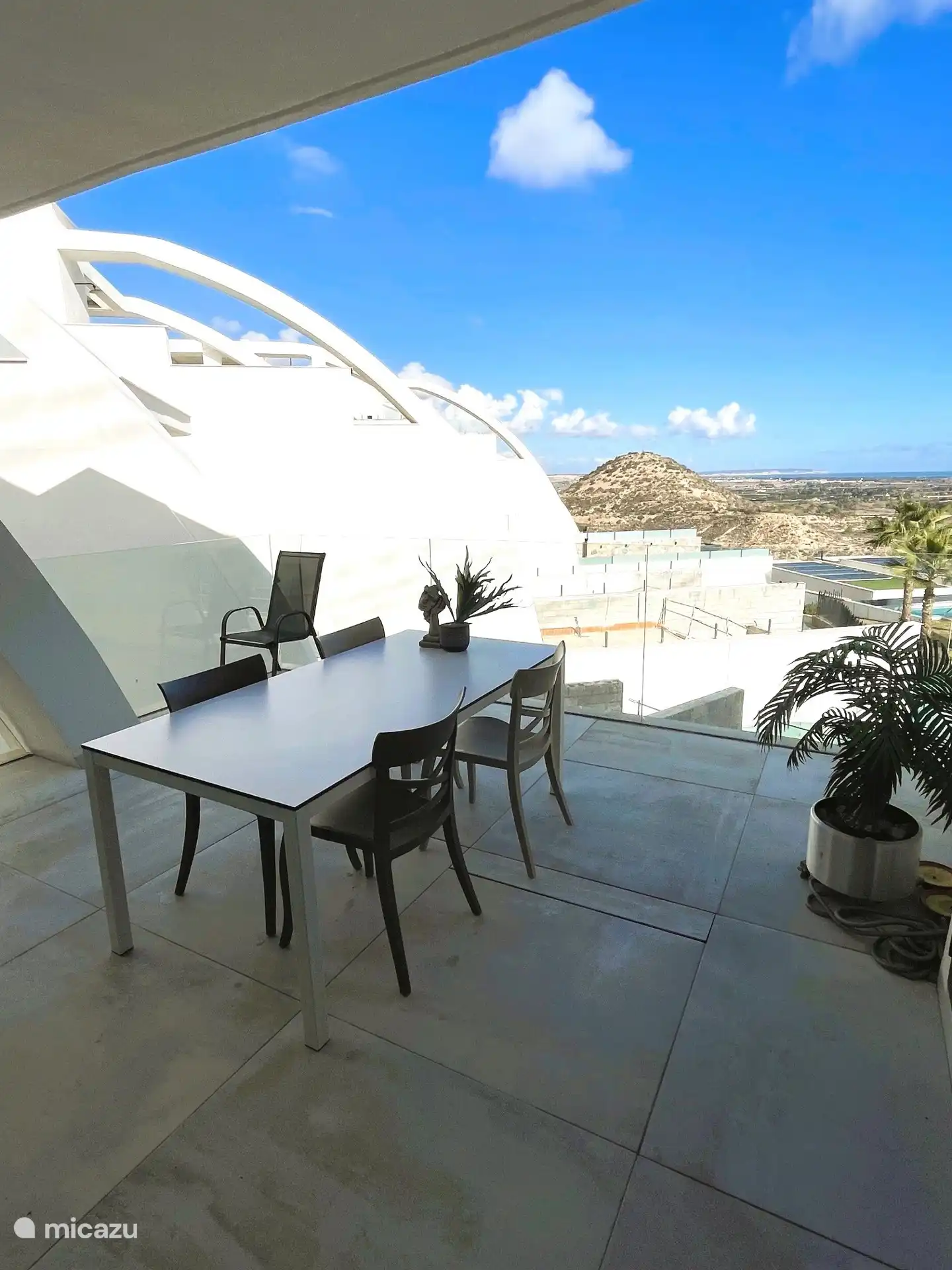 View of the hill of el Recorral, the natural park in front of the complex