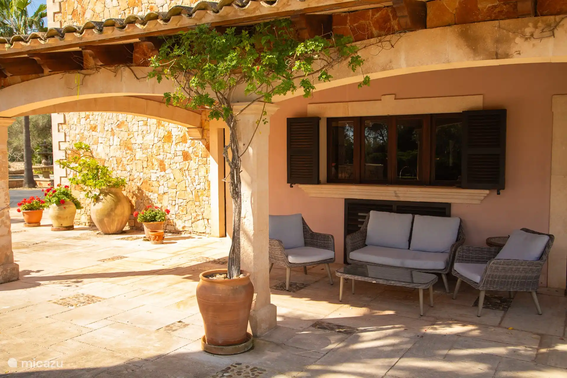 Sitzecke neben der Küche.