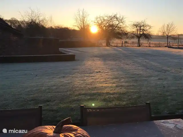 La maison de vacances du Plateau Mechelder | Pays-Bas, Limbourg, Heijenrath - maison mitoyenne Vue depuis la terrasse.