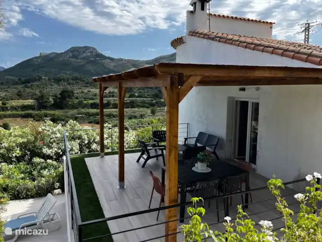 villa huren in Spanje, Costa Blanca, Alcalali – Villa Relax het hoofdterras