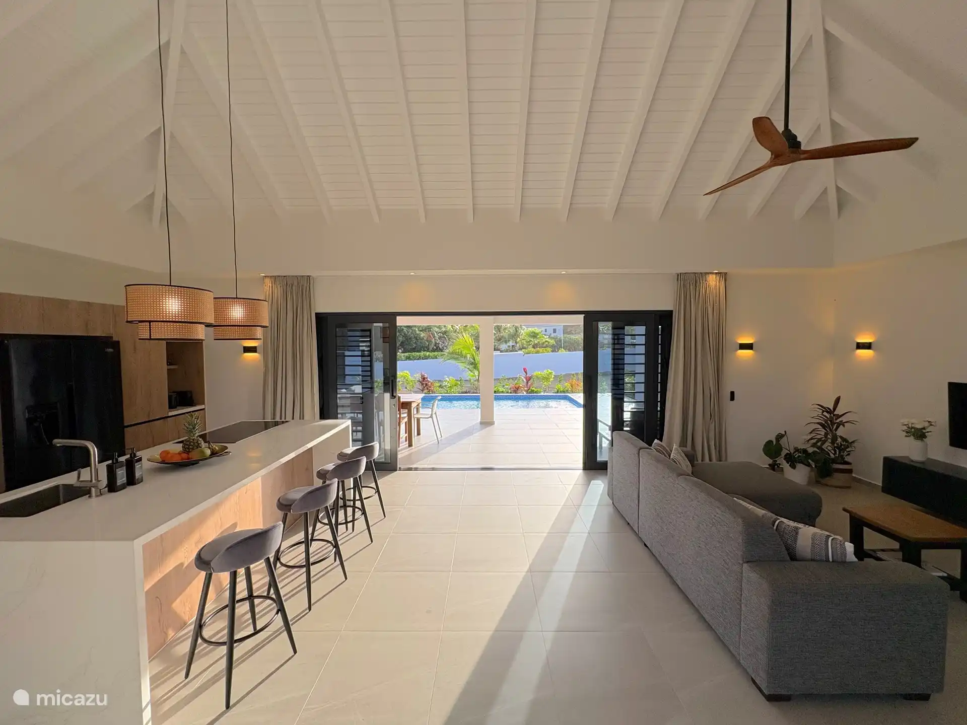 La Villa Zoutvat a la vraie sensation d’être à l’intérieur et à l’extérieur