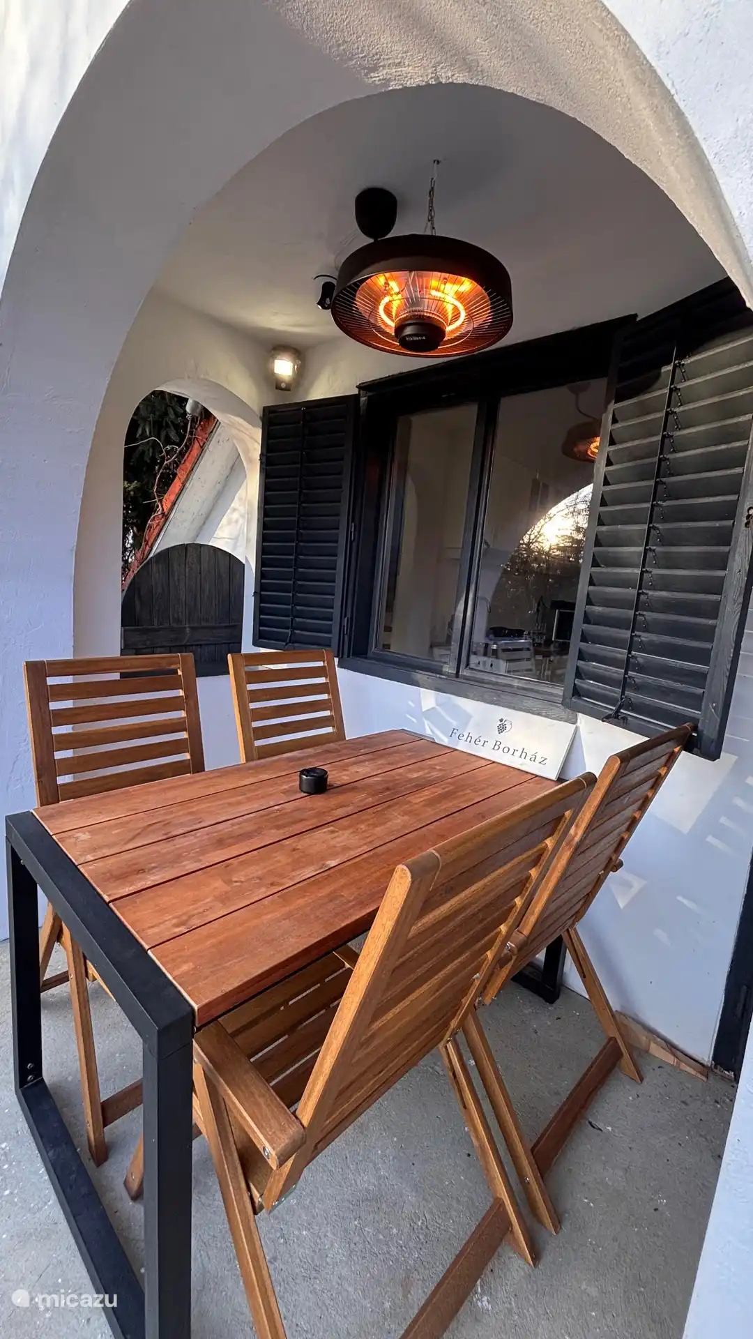 Beheizter Essbereich Terrasse