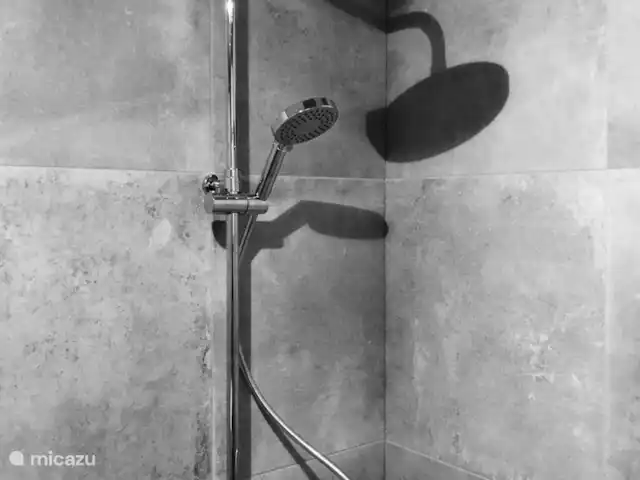 Parque de vacaciones de Krim. 724. en Países Bajos, Texel, De Cocksdorp - casa vacacional Baño planta baja con ducha de lluvia.