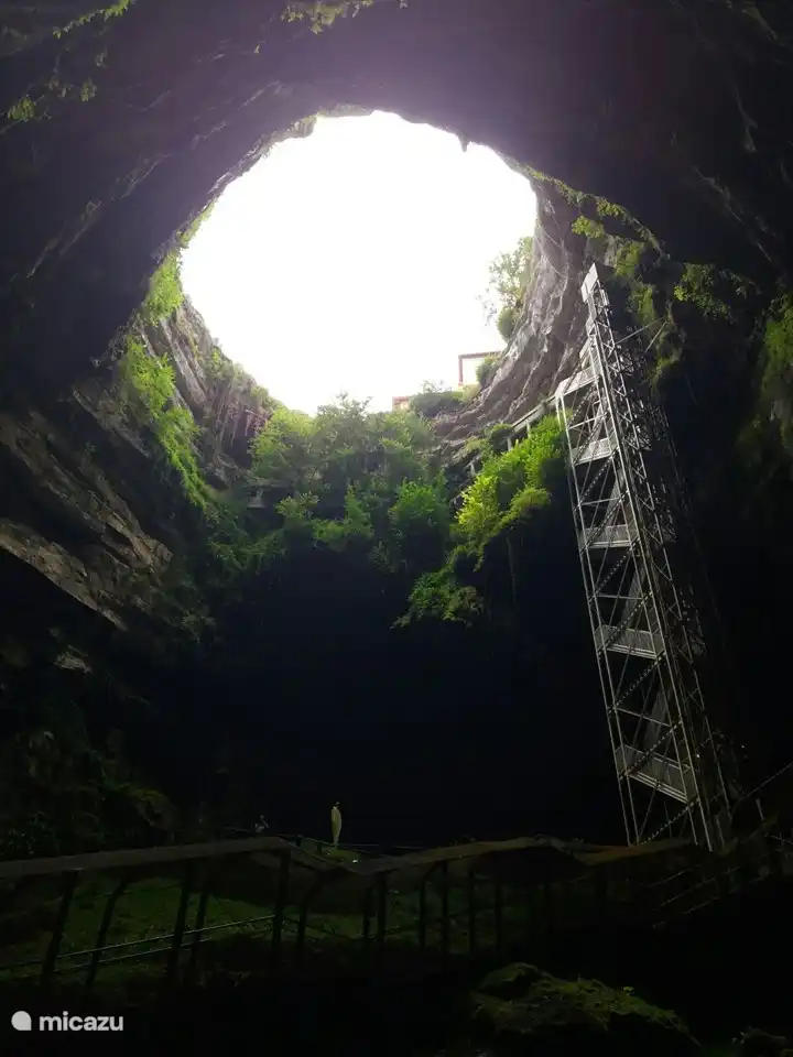 Cruising through underground caves 