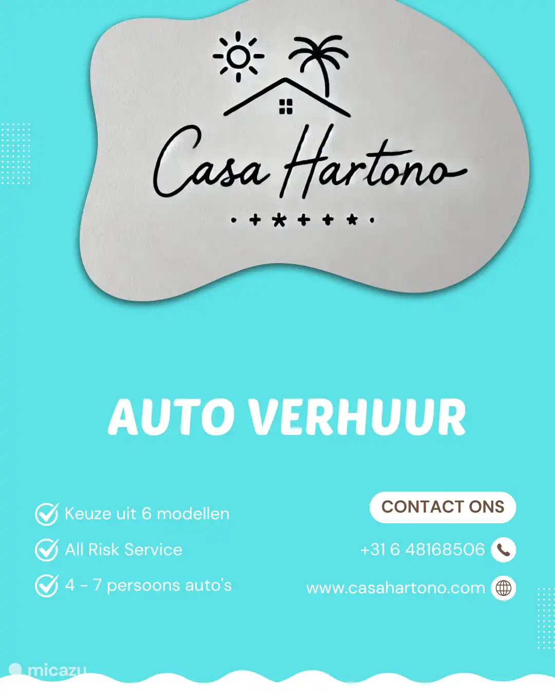 Alquiler de coches Casa Hartono