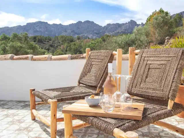 Finca Jabali | Espagne, Costa Blanca, Lliber - ferme Finca Jabali - Dakterras met loungeset.