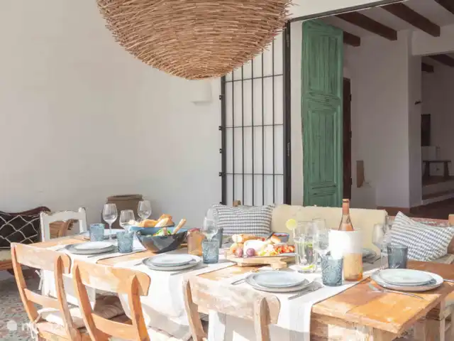 Finca Jabali | Espagne, Costa Blanca, Lliber - ferme Finca Jabali - Lunch is geserveerd op het overdekte terras !