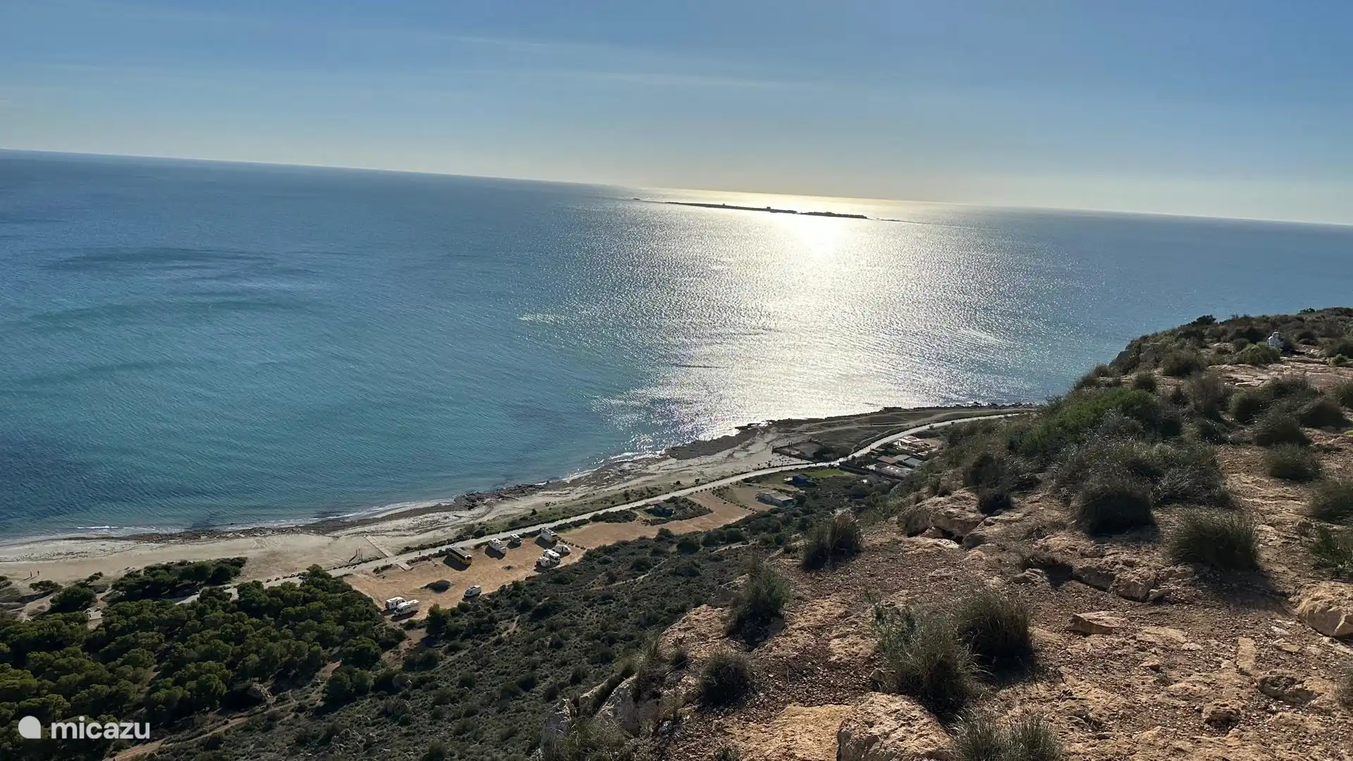 View of the island of Tabarca 15 minutes by boat from the city center 10euros per crossing/person