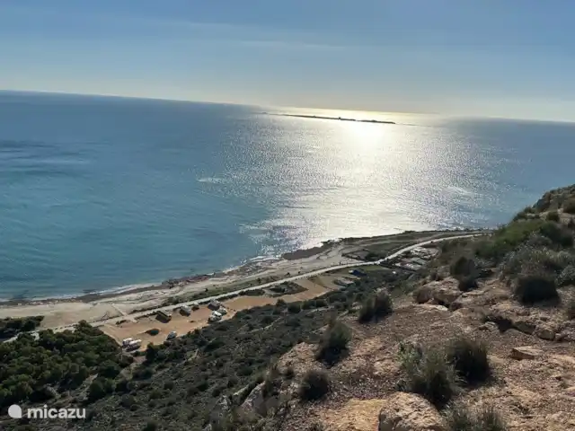 Cala V en España, Costa Blanca, Santa Pola - apartamento Vista de la isla de Tabarca 15 minutos en barco desde el centro de la ciudad 10euros por travesía/persona