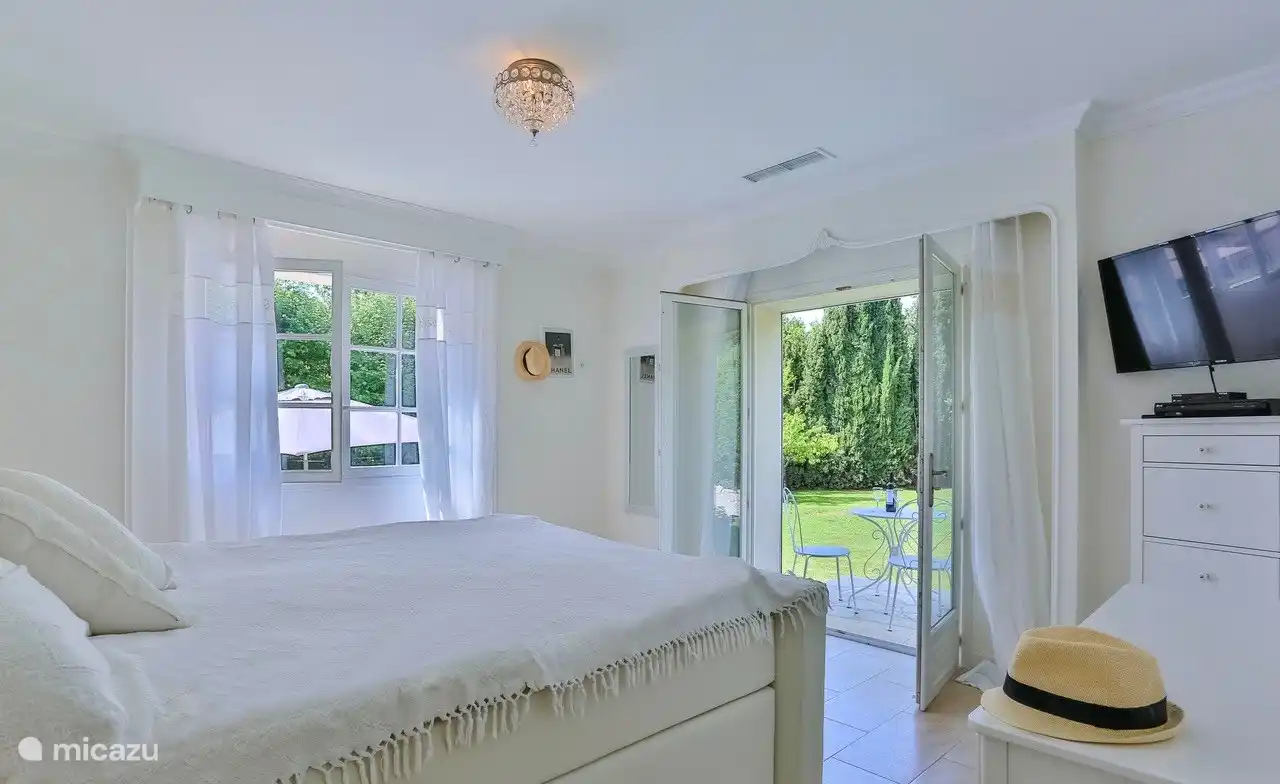 master bedroom with terrace and ensuite bathroom