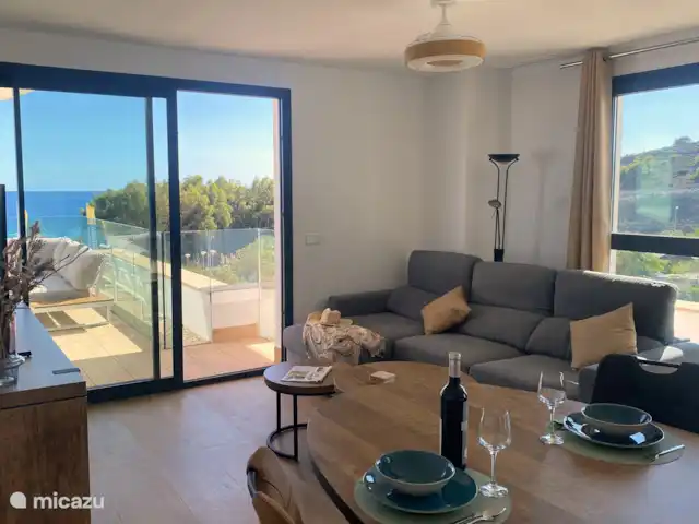 Appartement Plage Vista Torres  | Espagne, Costa Blanca, Villajoyosa - appartement Beach Apartment Vista Torres - Leefruimte met eettafel.
