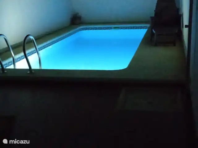 Location de Vacances Espagne, Murcia, Santiago de la Ribera, maison de vacances - Casa Luna Piscine la nuit
