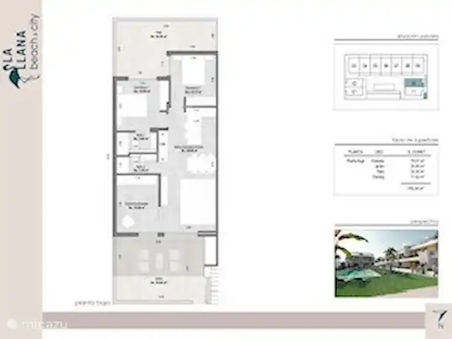 El Rincon del Pozo | Espagne, Murcia, San Pedro del Pinatar - appartement Plan d’étage de l’appartement