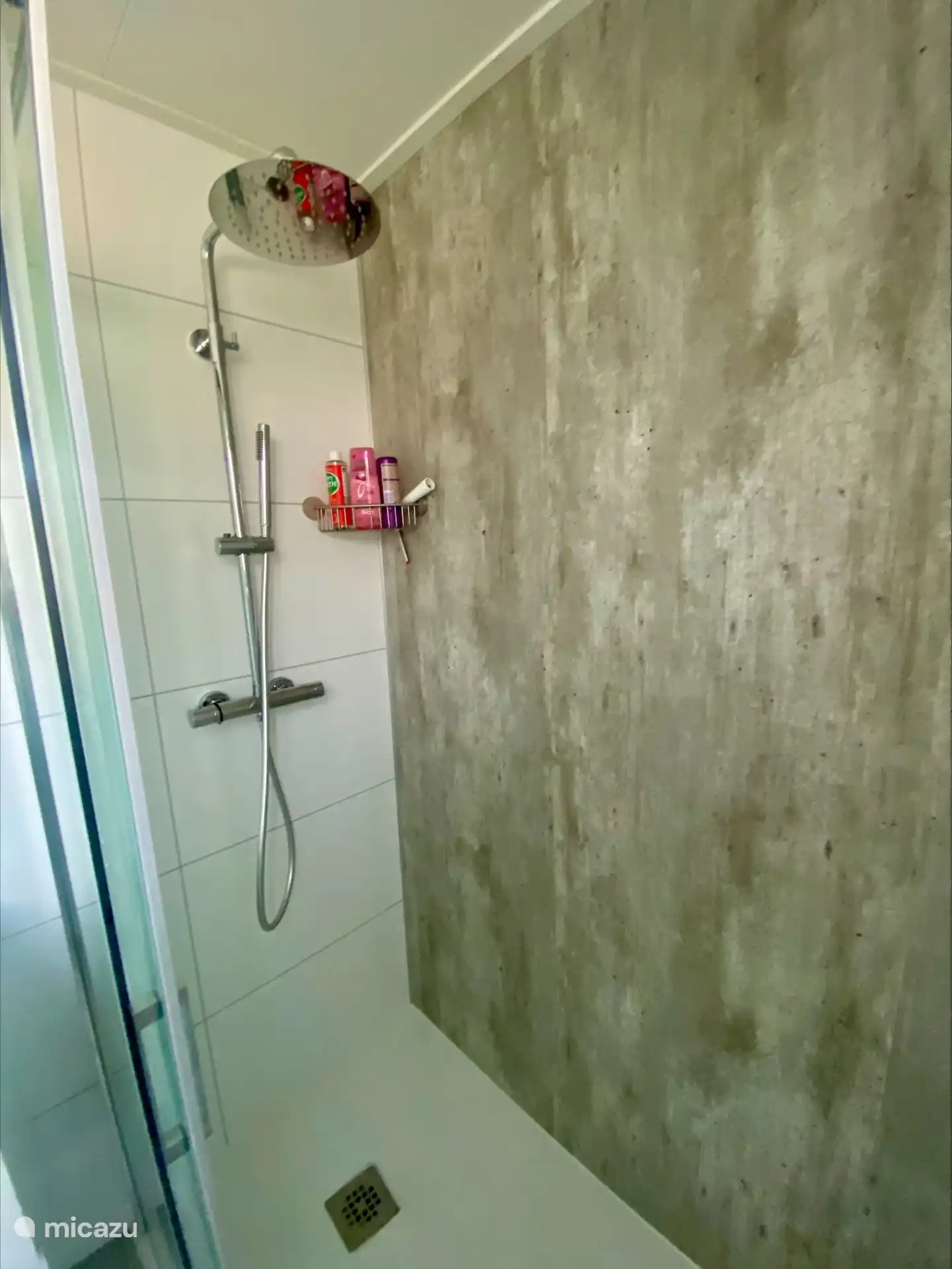 shower with large rain shower