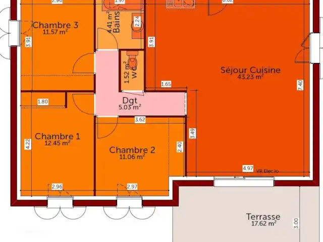 Maison Xiano - Rasteau Mont Ventoux | France, Vaucluse, Rasteau - maison de vacances Plan d’aménagement