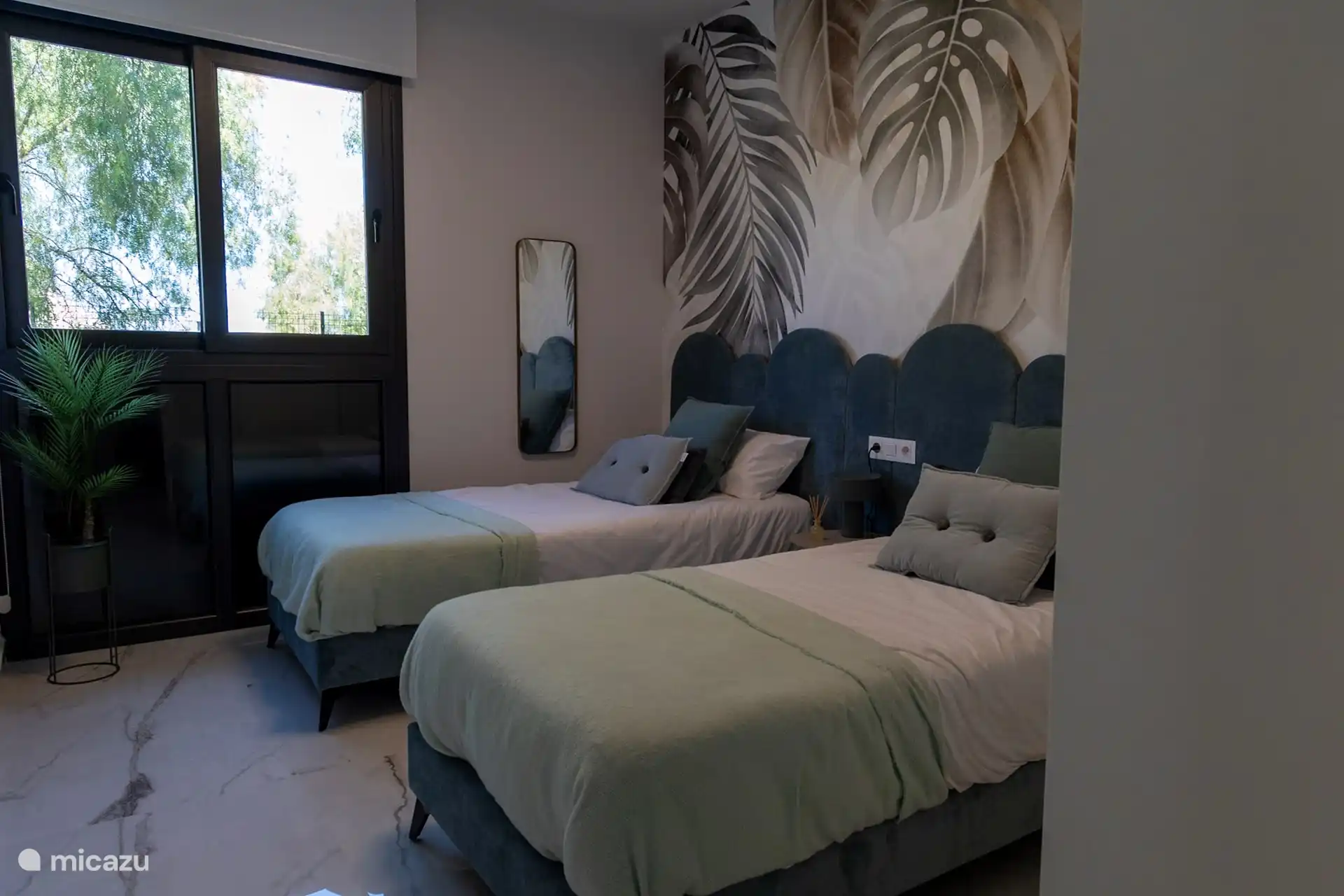 En el segundo dormitorio hay dos camas que se pueden juntar como se desee.