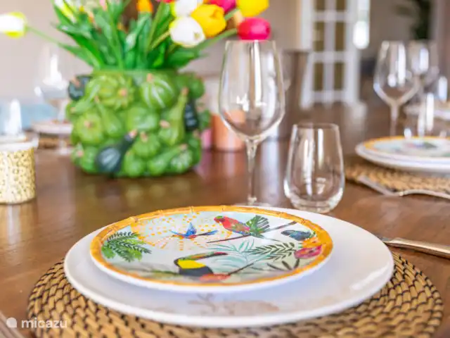 Villa Toucan Curacao huren in Curaçao, Banda Ariba (oost), Jan Thiel - villa Ontbijten met je eigen toucan servies!