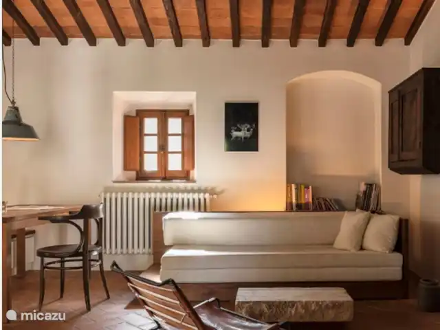 Location de Vacances Italie, Toscane, Gaiole in Chianti, appartement - Appartement Lippi s’asseoir confortablement que possible dormir sur le canapé,