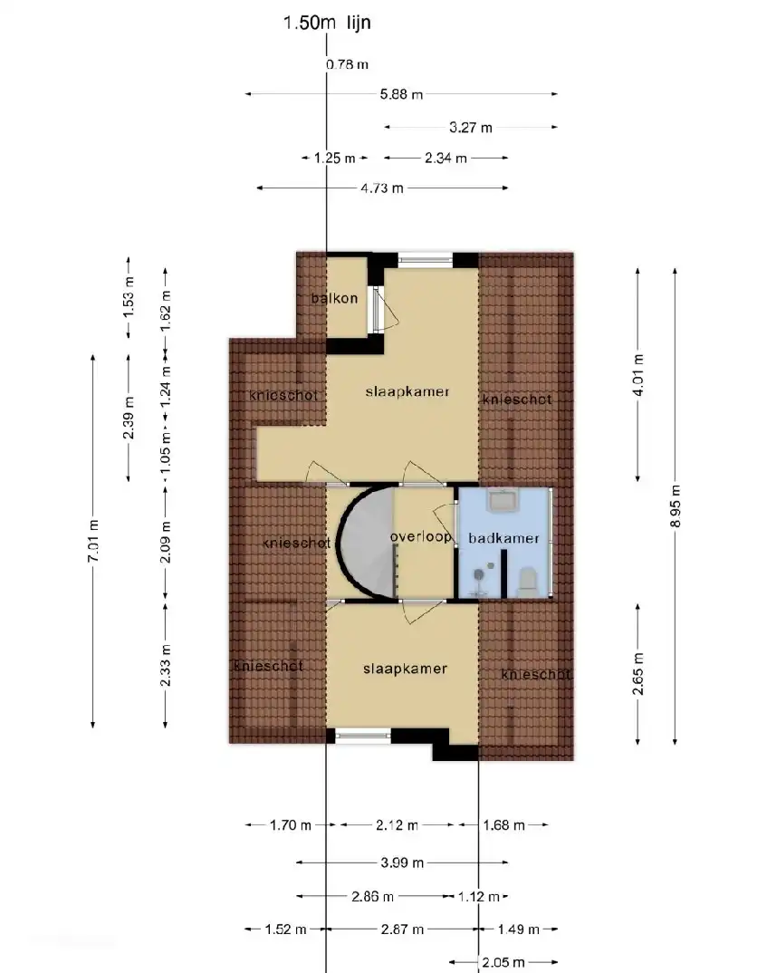 Boden; mit der Sauna im unteren Schlafzimmer