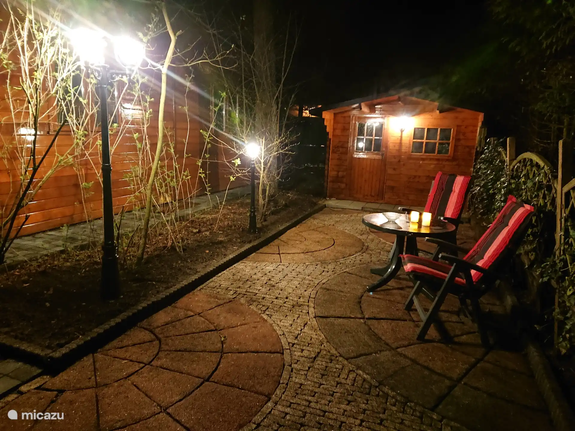 Der Hinterhof am Abend