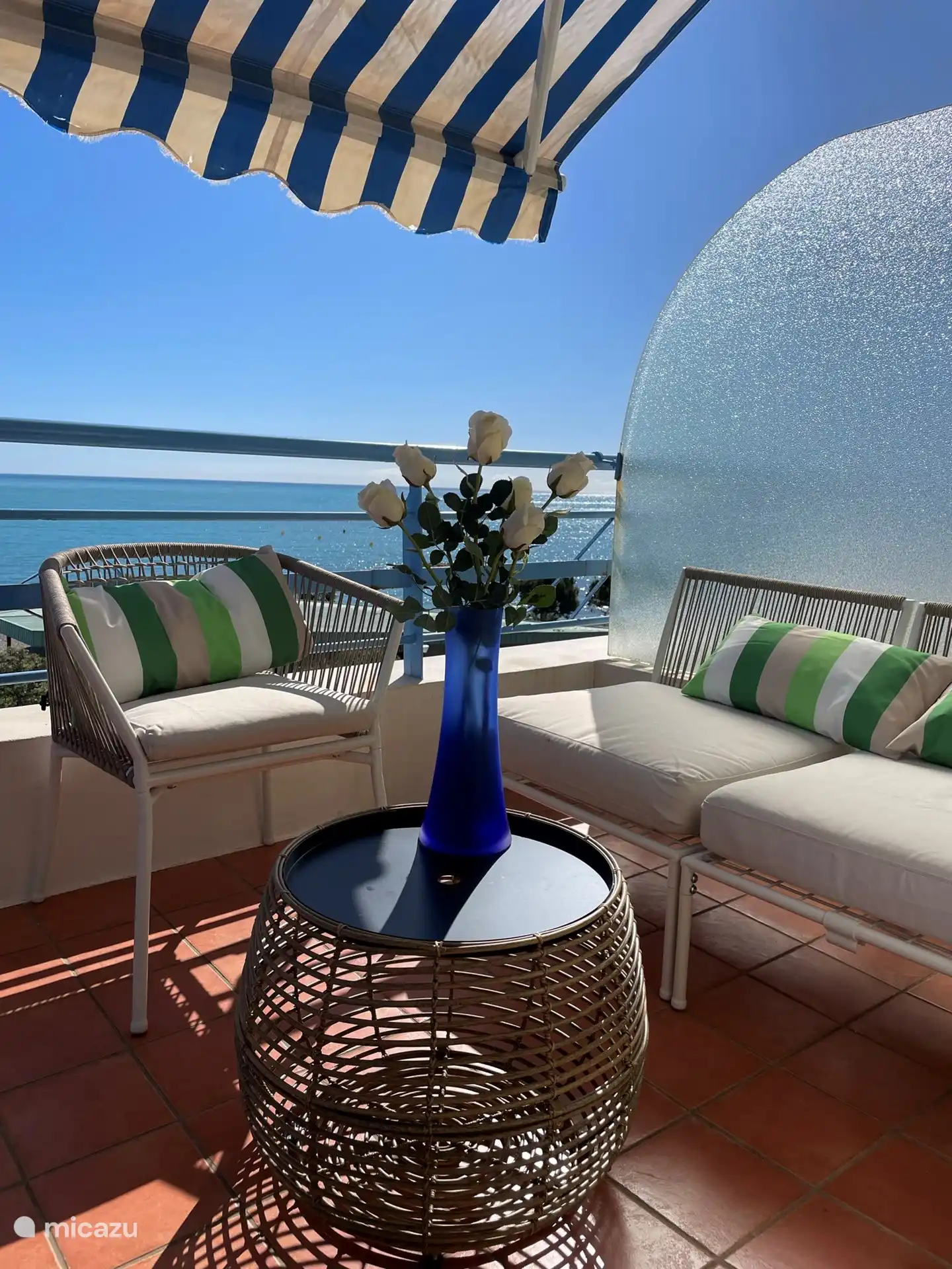 Seats on the terrace