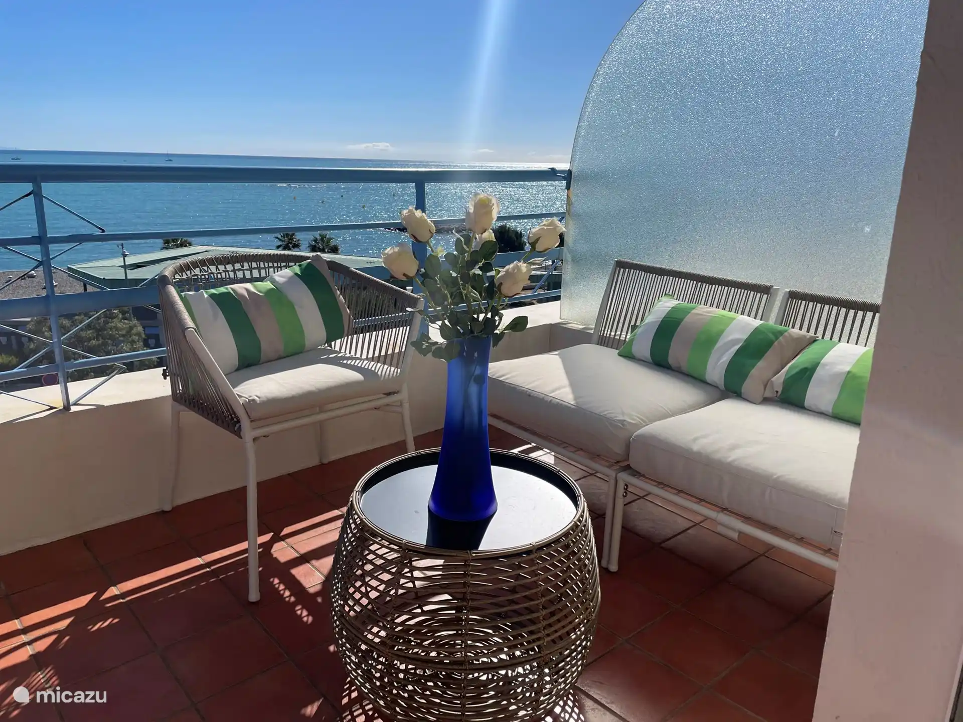 seats on roof terrace