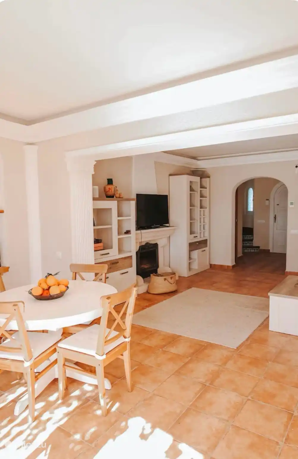 Wohnzimmer, Blick von der Terrasse