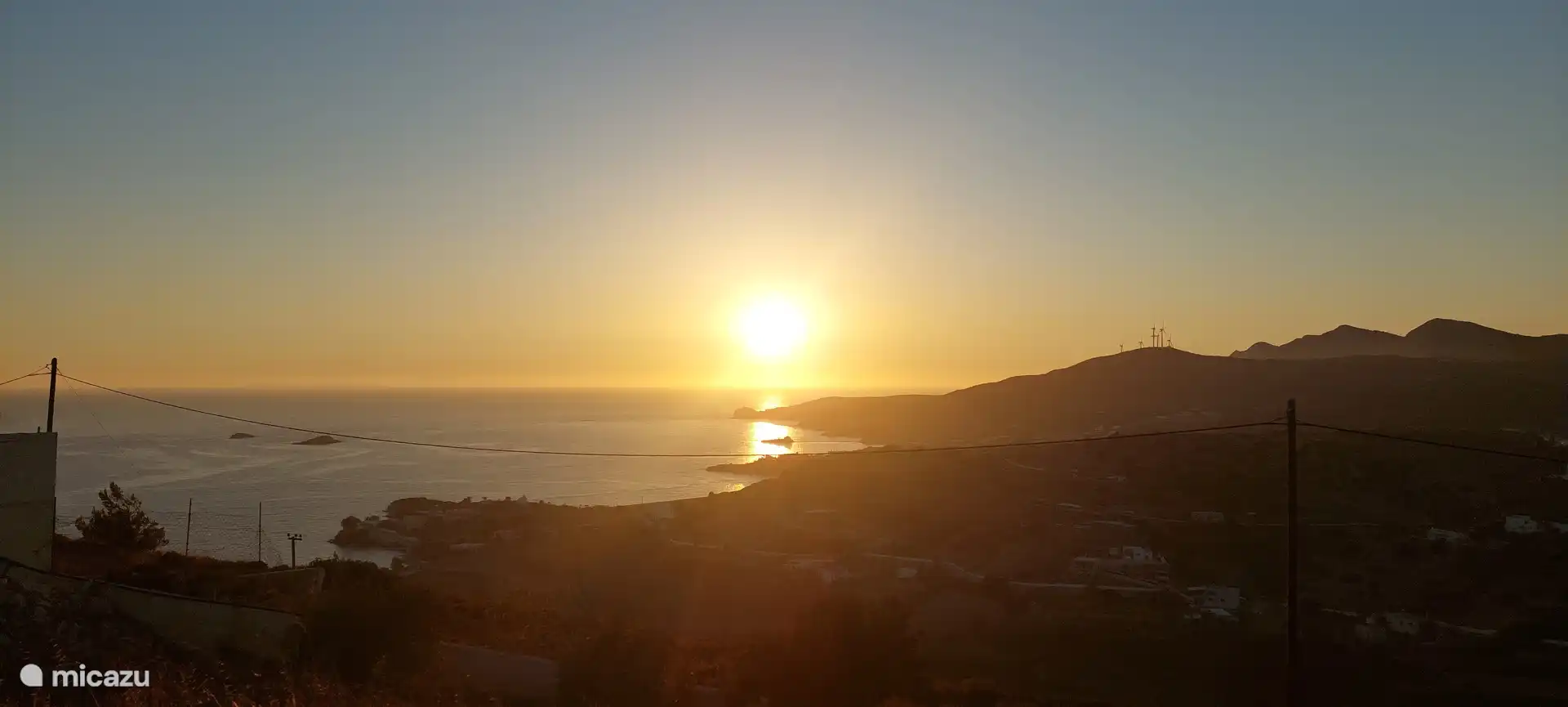 Sunrise can be seen from the living room and bedroom