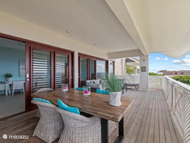 Ocean Breeze 3, BocaGentil huren in Curaçao, Banda Ariba (oost), Jan Thiel - appartement Terras met prachtig zeezicht