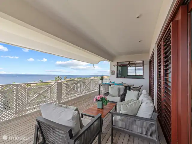 Ocean Breeze 3, BocaGentil huren in Curaçao, Banda Ariba (oost), Jan Thiel - appartement Terras met prachtig zeezicht
