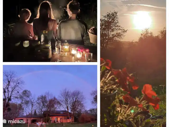 vakantiehuis huren in Frankrijk, Aisne, Aubenton – La Boheme achterzijde huis, gezellig bij t kampvuur