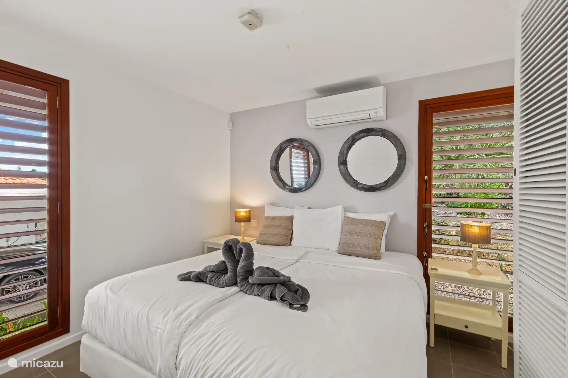 Bedroom with air conditioning