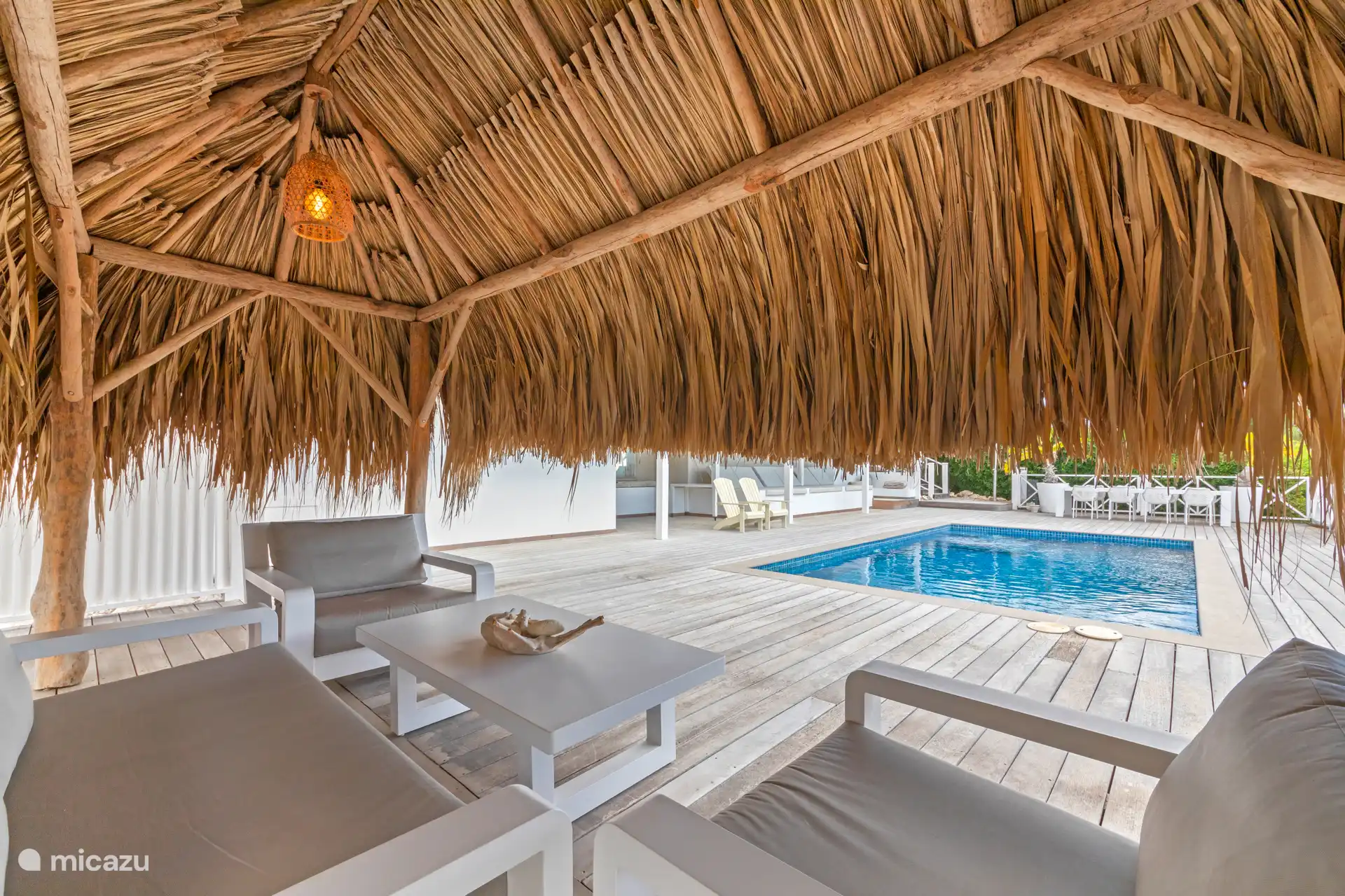 Palapa with lounge set